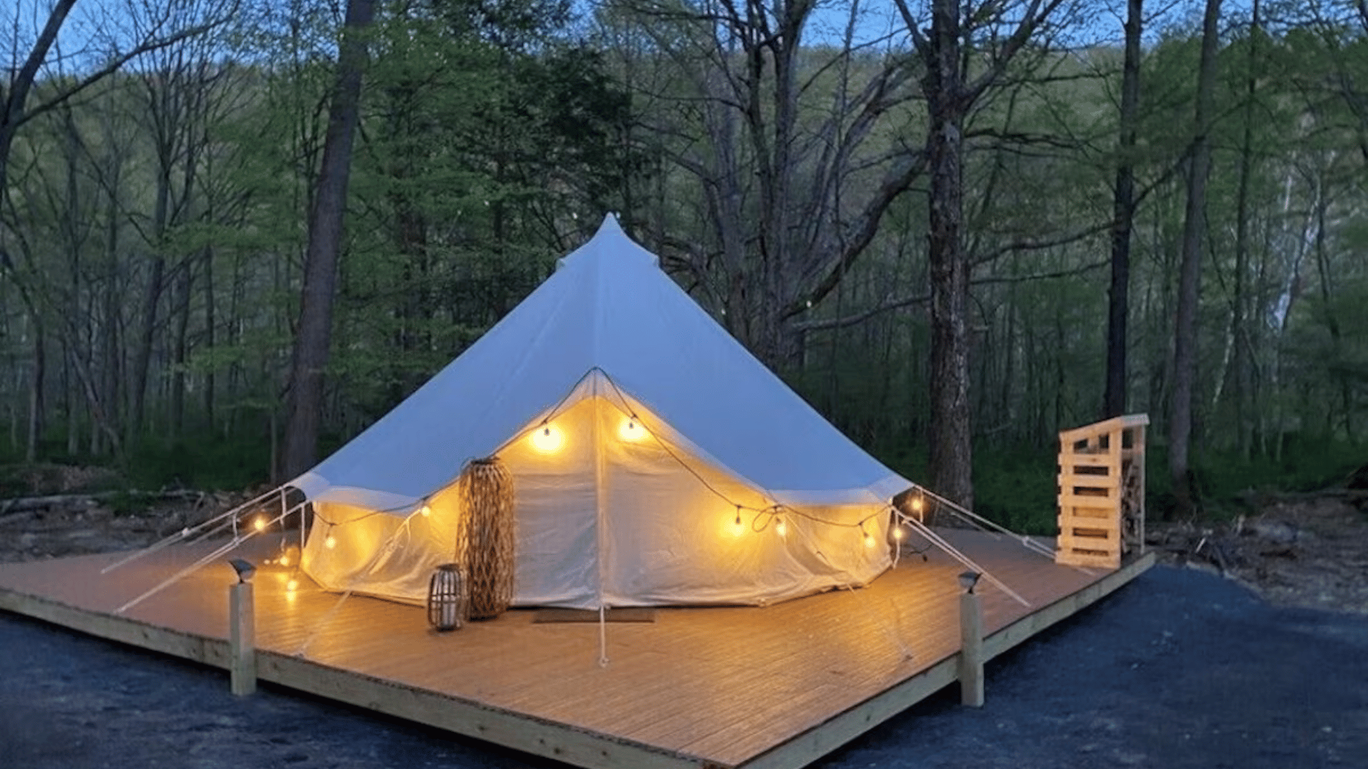 Tent in the Trees - Everett, Pennsylvania