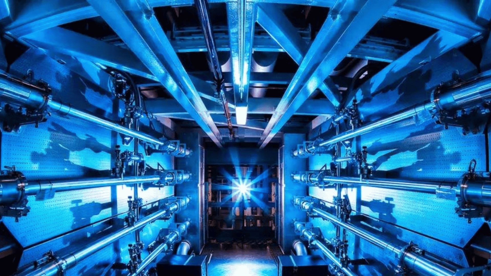 NIF preamplifier support structure at the National Ignition Lab at LLNL.