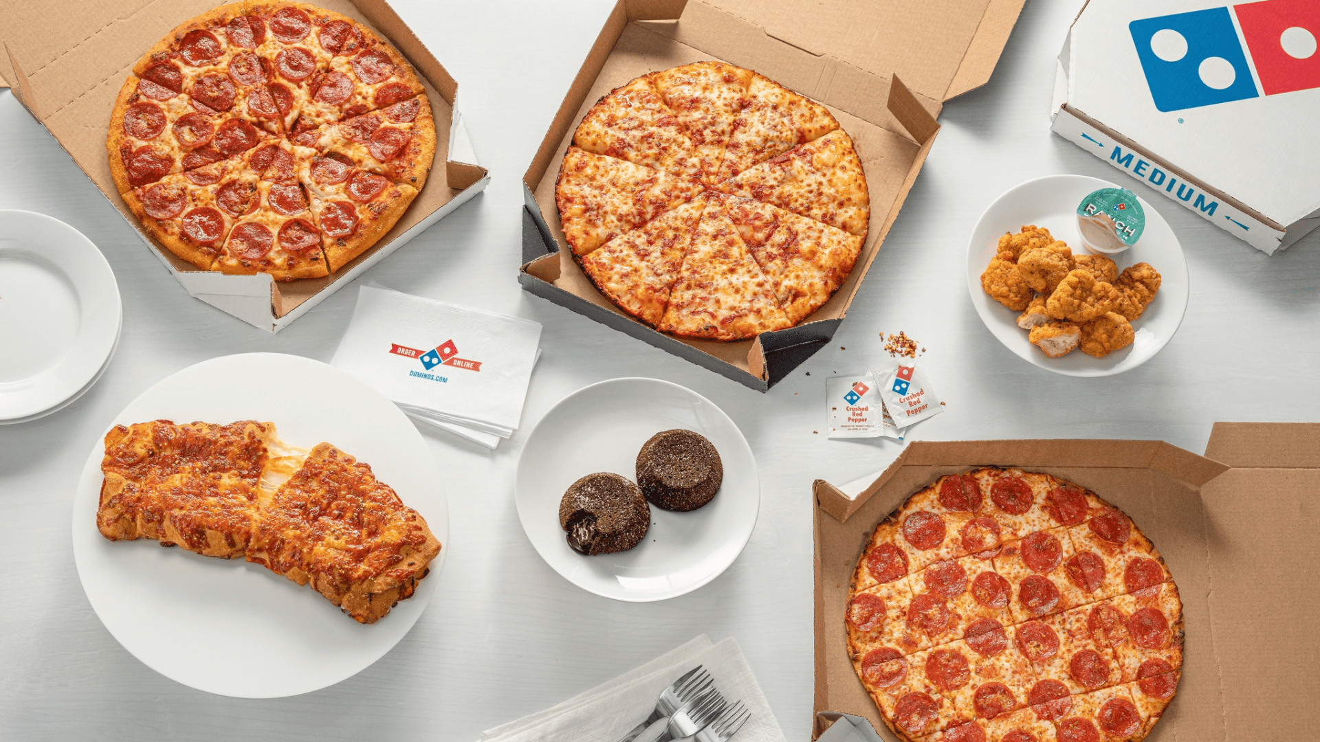 Domino's pizza and food