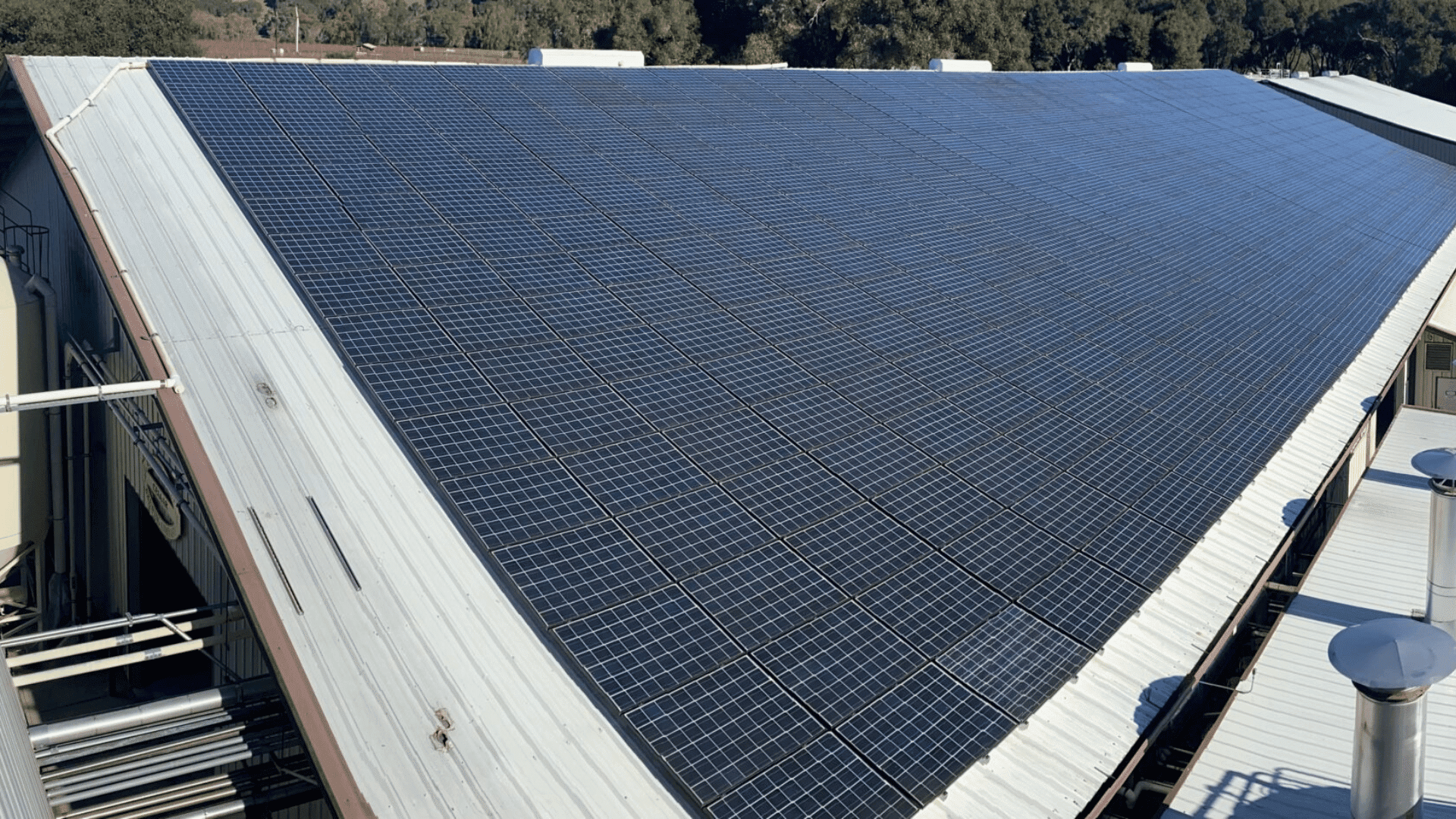 Anderson Valley Brewing Company's solar panels