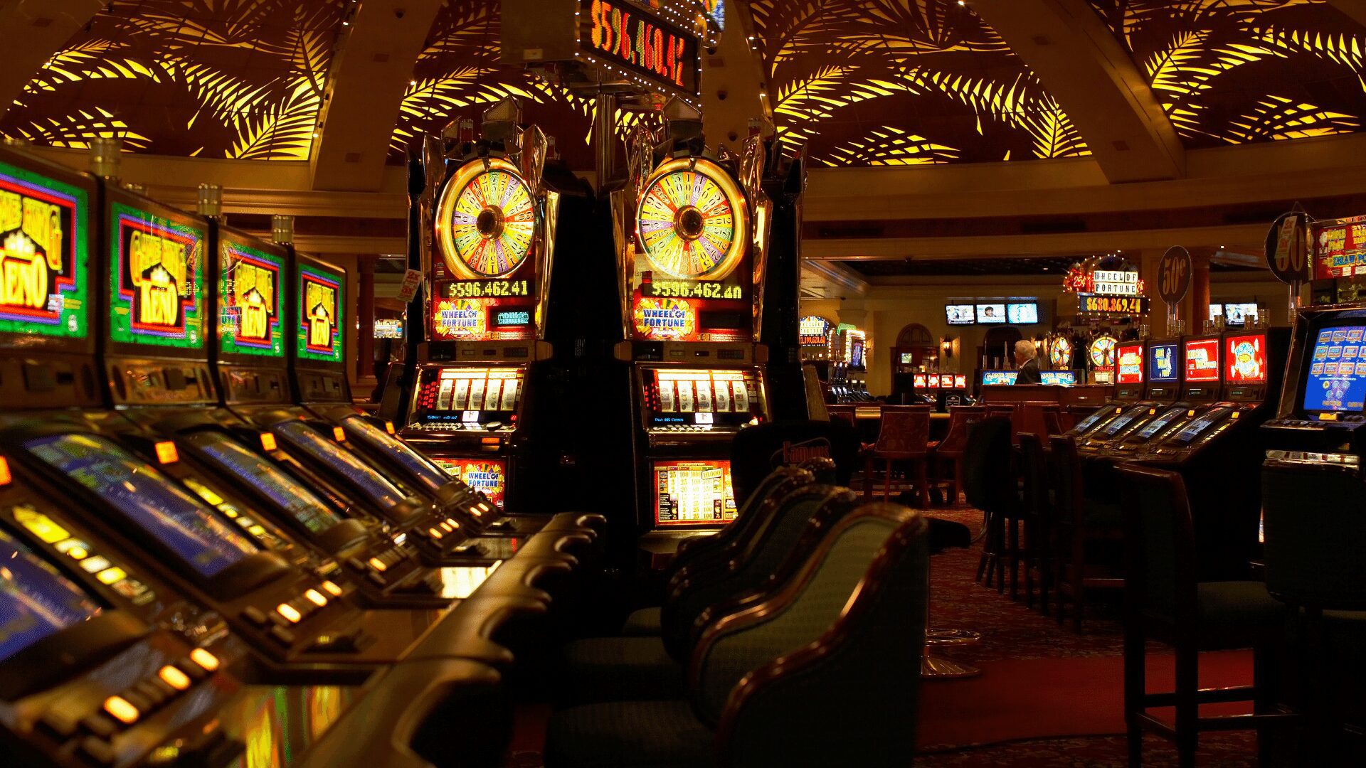 Slot machines at a casino