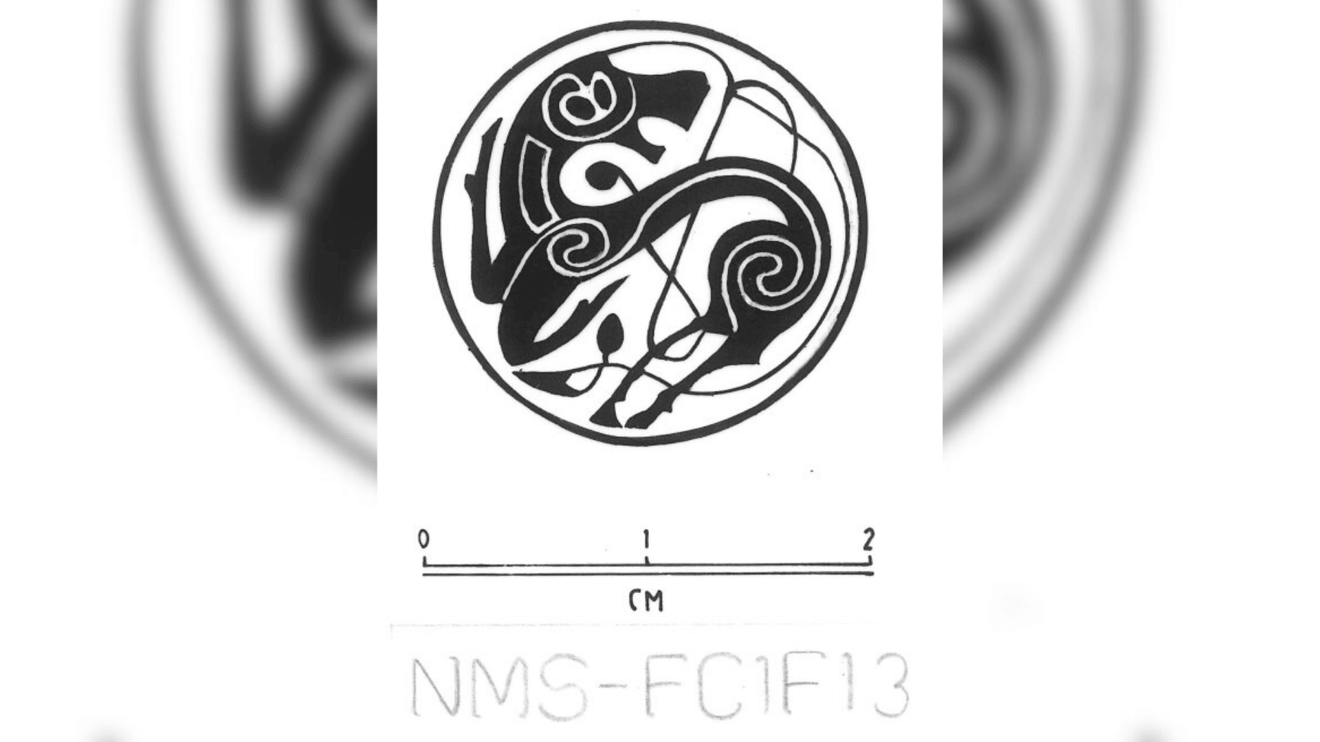 Analytical drawing of the early-medieval unidentified object. Photo: Norfolk County Council.