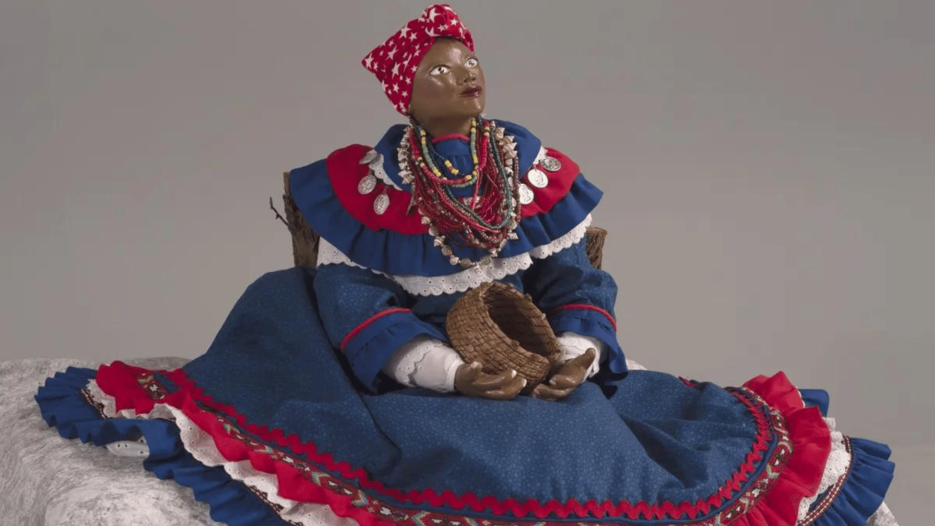 Doll representation of historical figure Susan July (John Woo photo)