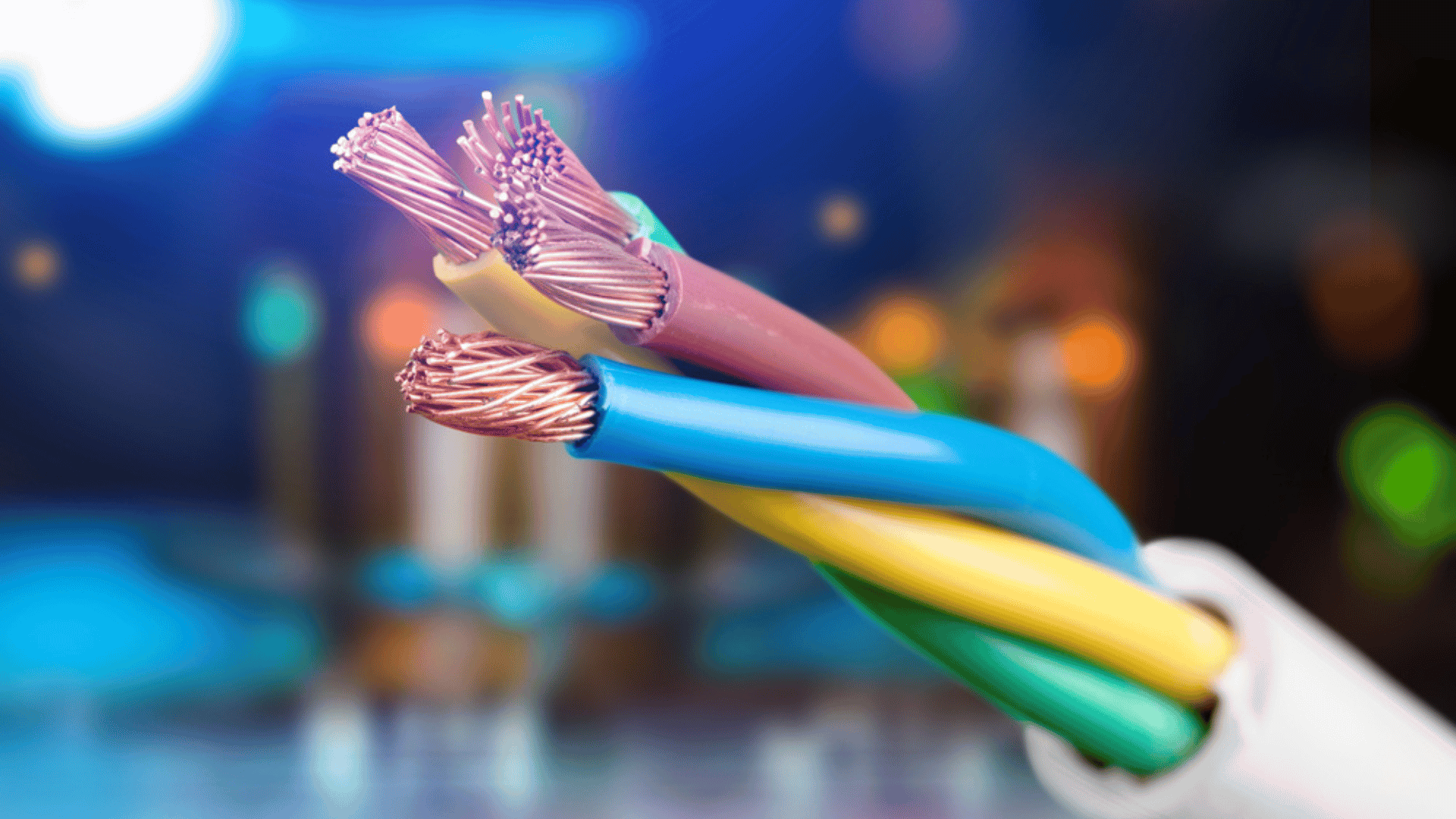 Copper Wires Conducting Electricity