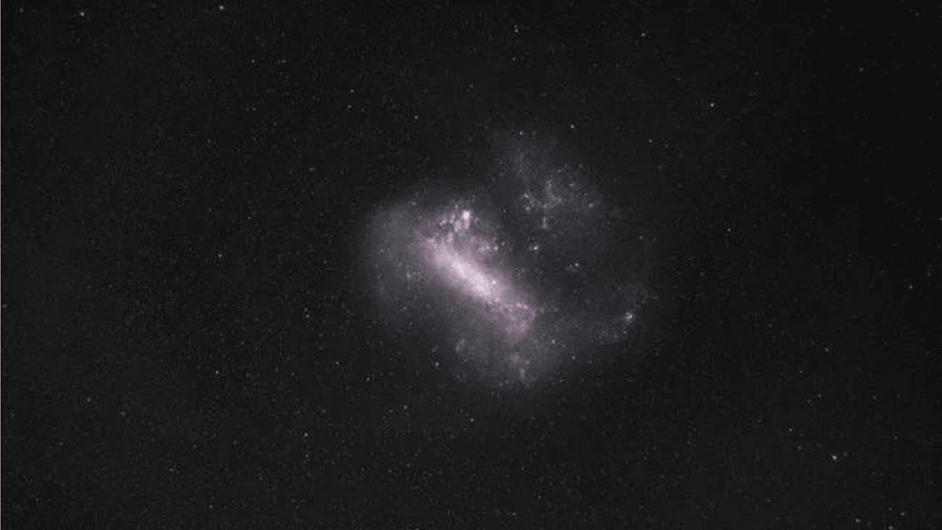 A telescope image of the Large Magellanic Cloud