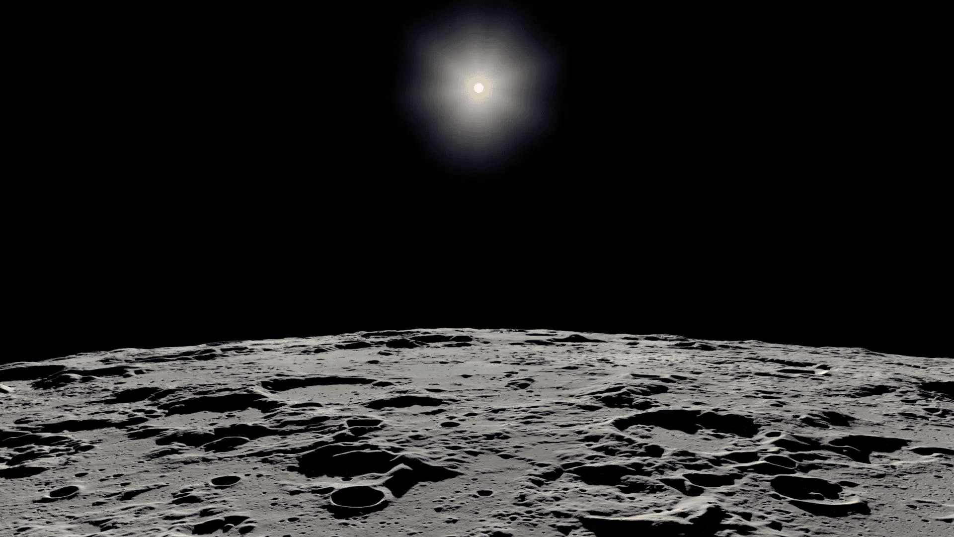 View of the Fun from the Moon