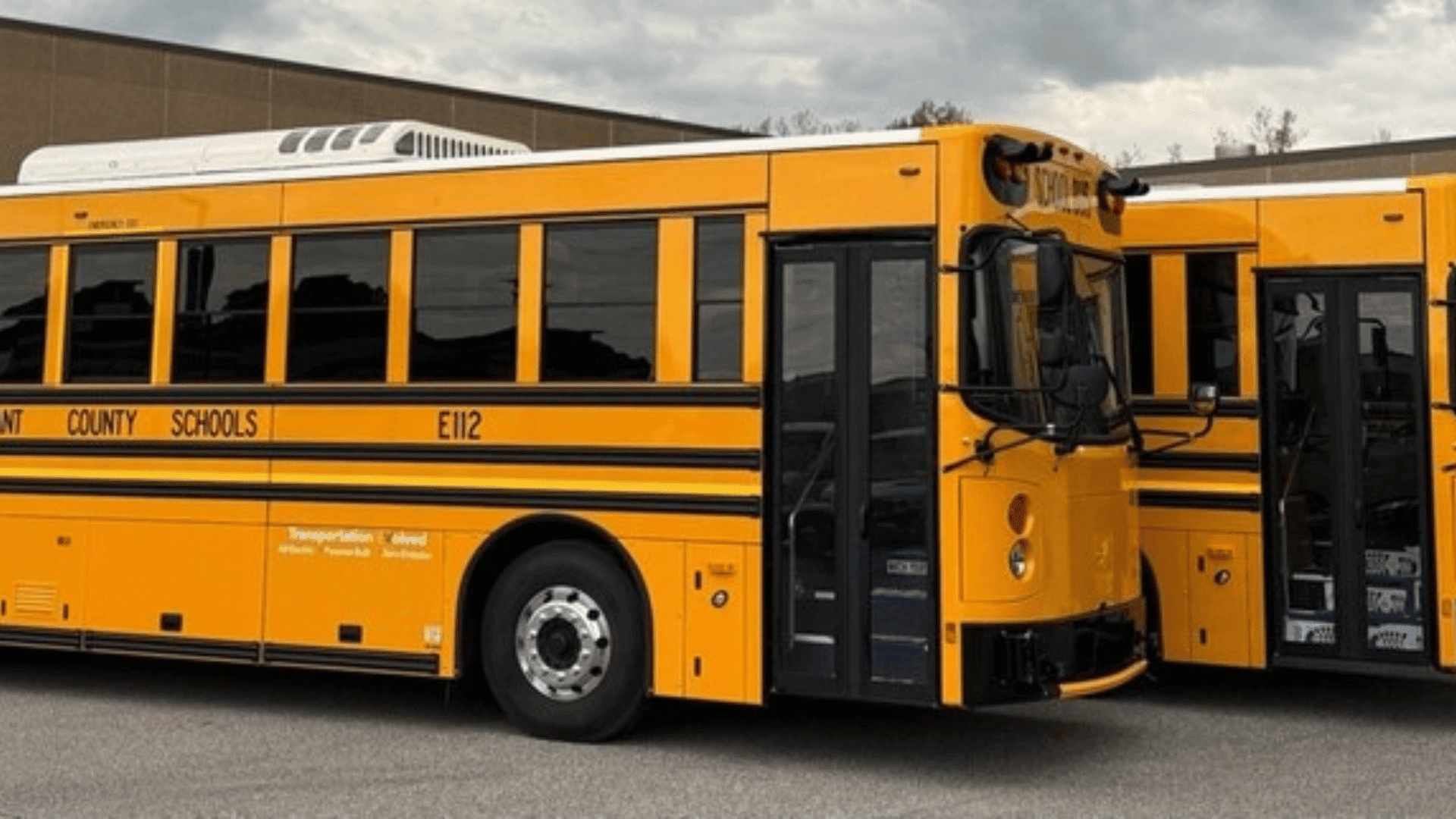 All-electric zero emission school buses; Photo: Green Power Motor Company Inc.