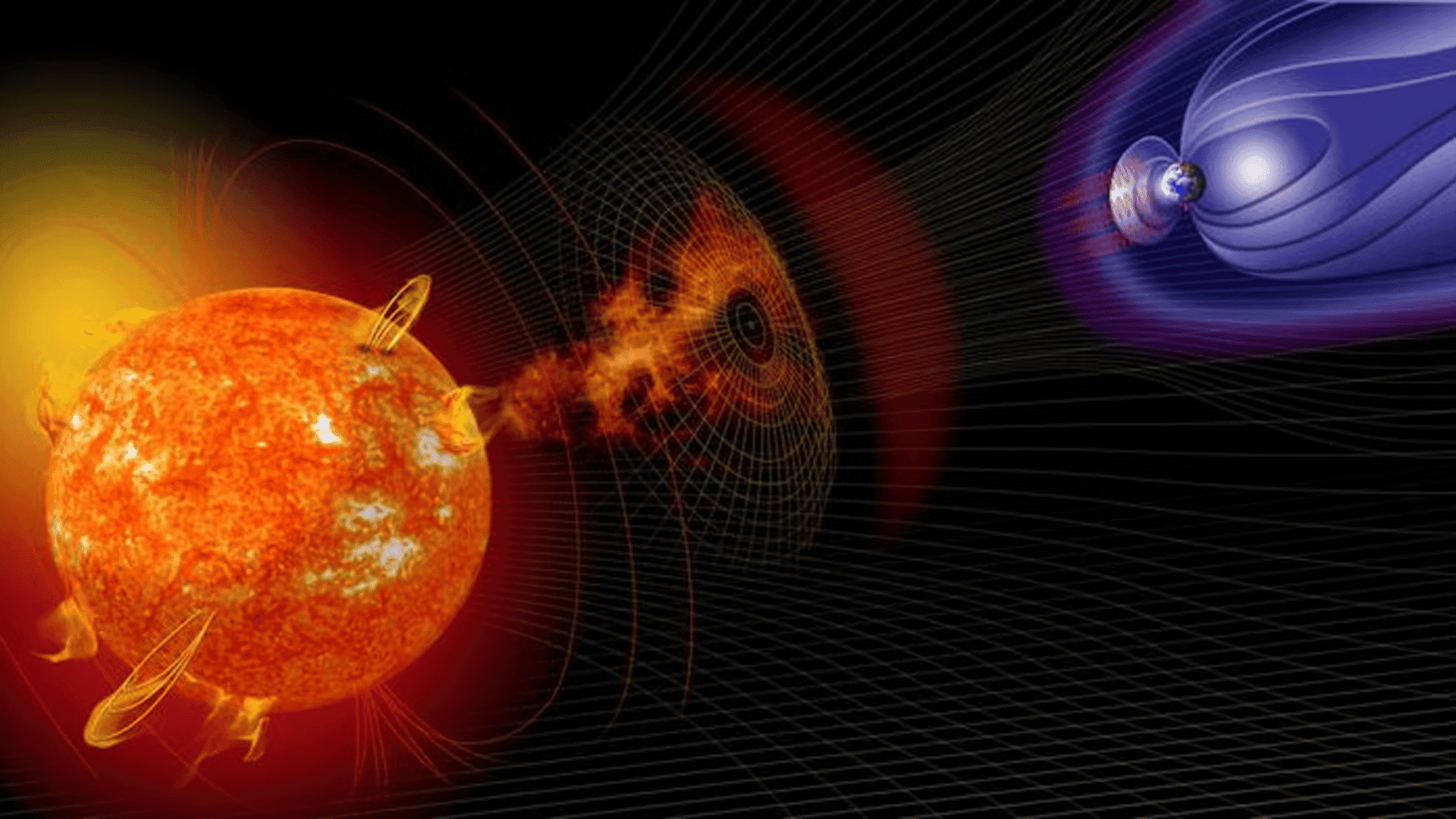 Artist rendition of solar flare; Photo: NASA
