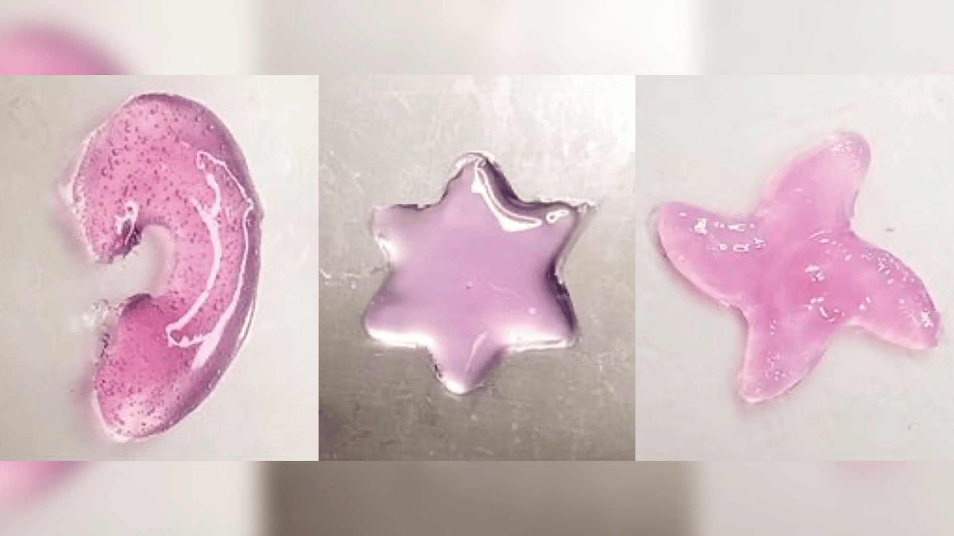Complex shapes 3D-printed using the new method. (Elham Davoodi and Wei Gao)