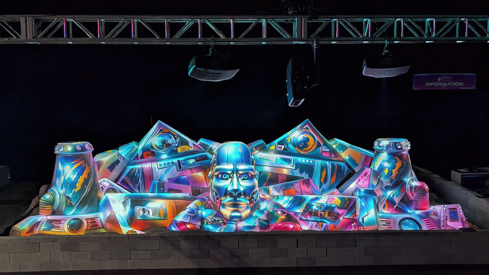 Electric Dream Machine artists impress over 400,000 attendees at the 2025 South Florida Fair; Photo: Epson:PR Newswire