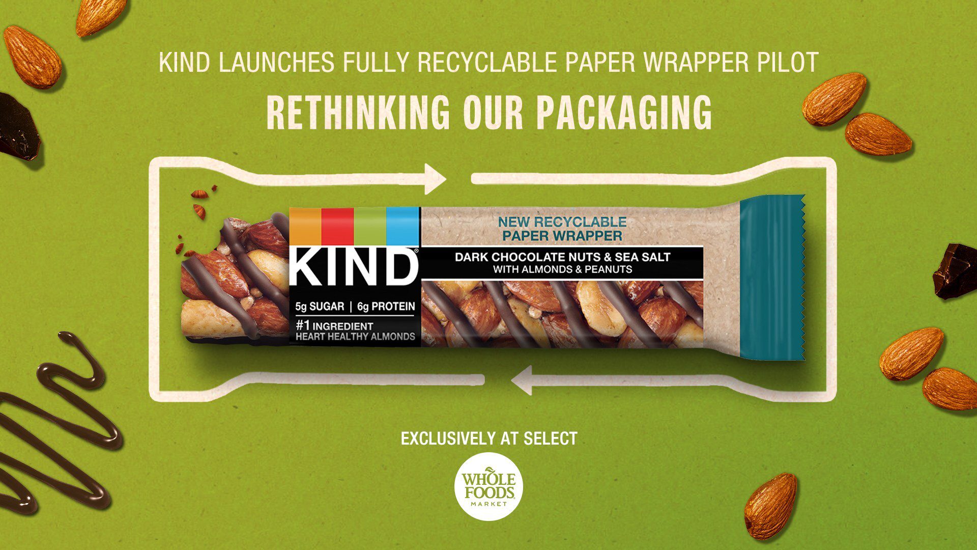 KIND Healthy Snacks paper-wrapper