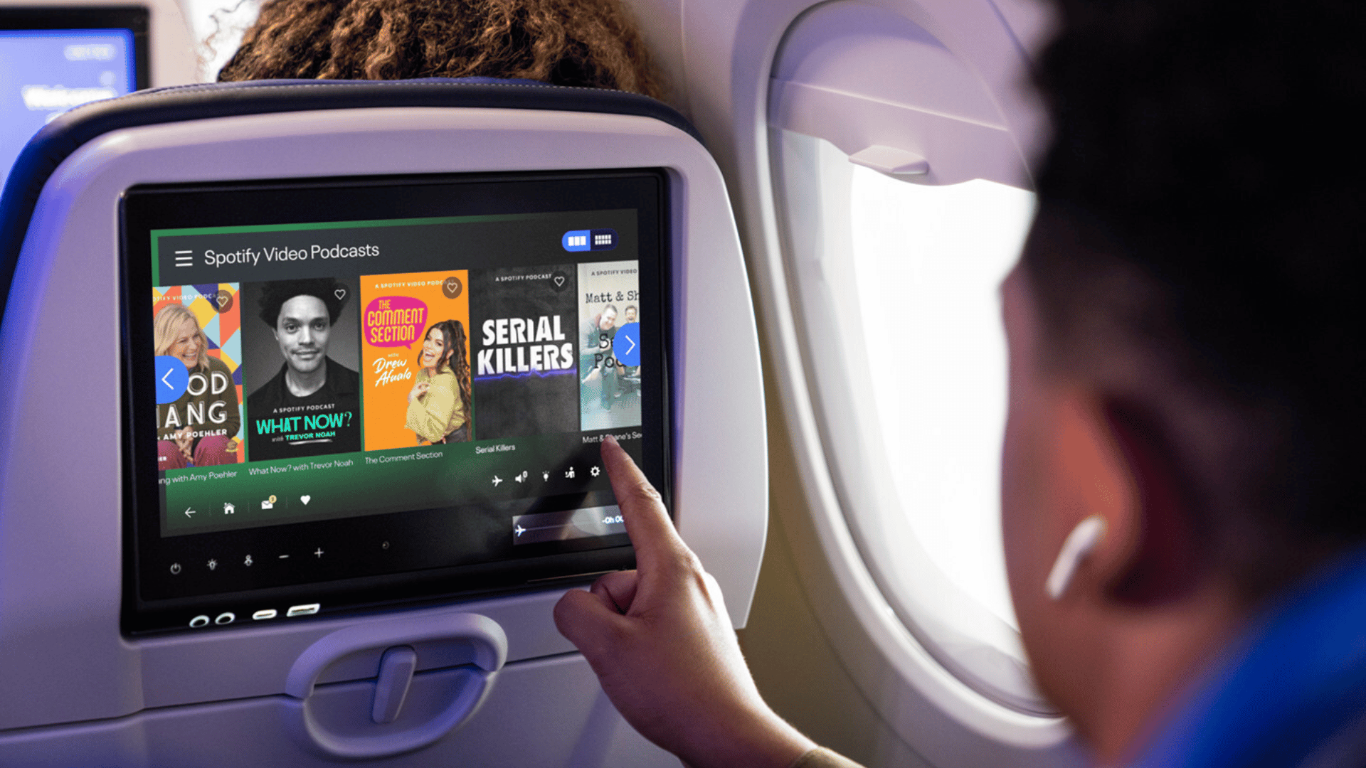 United and Spotify Partner for inflight entertainment; Photo: United:Spotify
