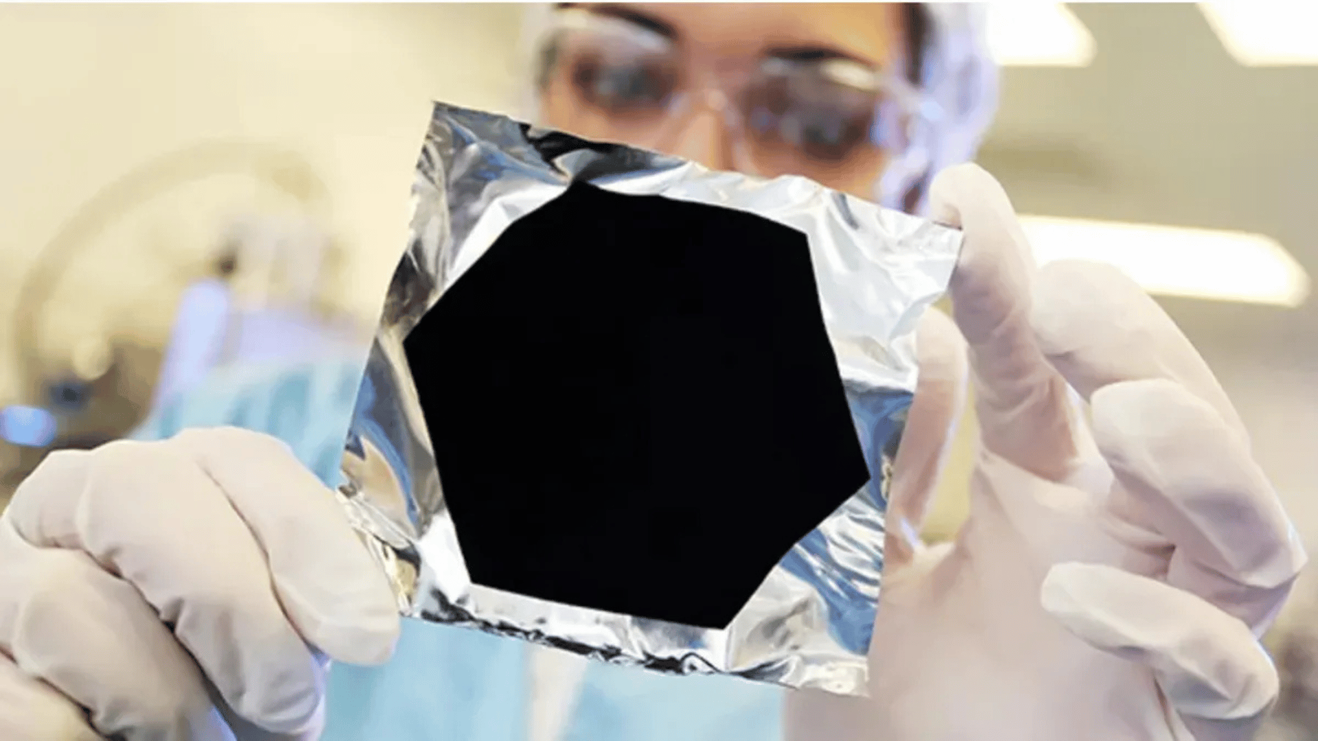 Vantablack absorbs around 99.965% of the light that hits it. (Image credit: Surrey NanoSystems)