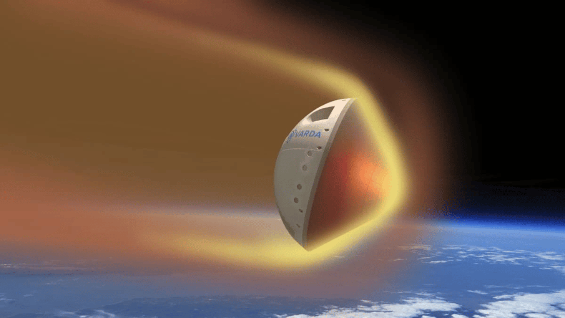 An artist's impression of Varda's space-based factory. Varda Space : X