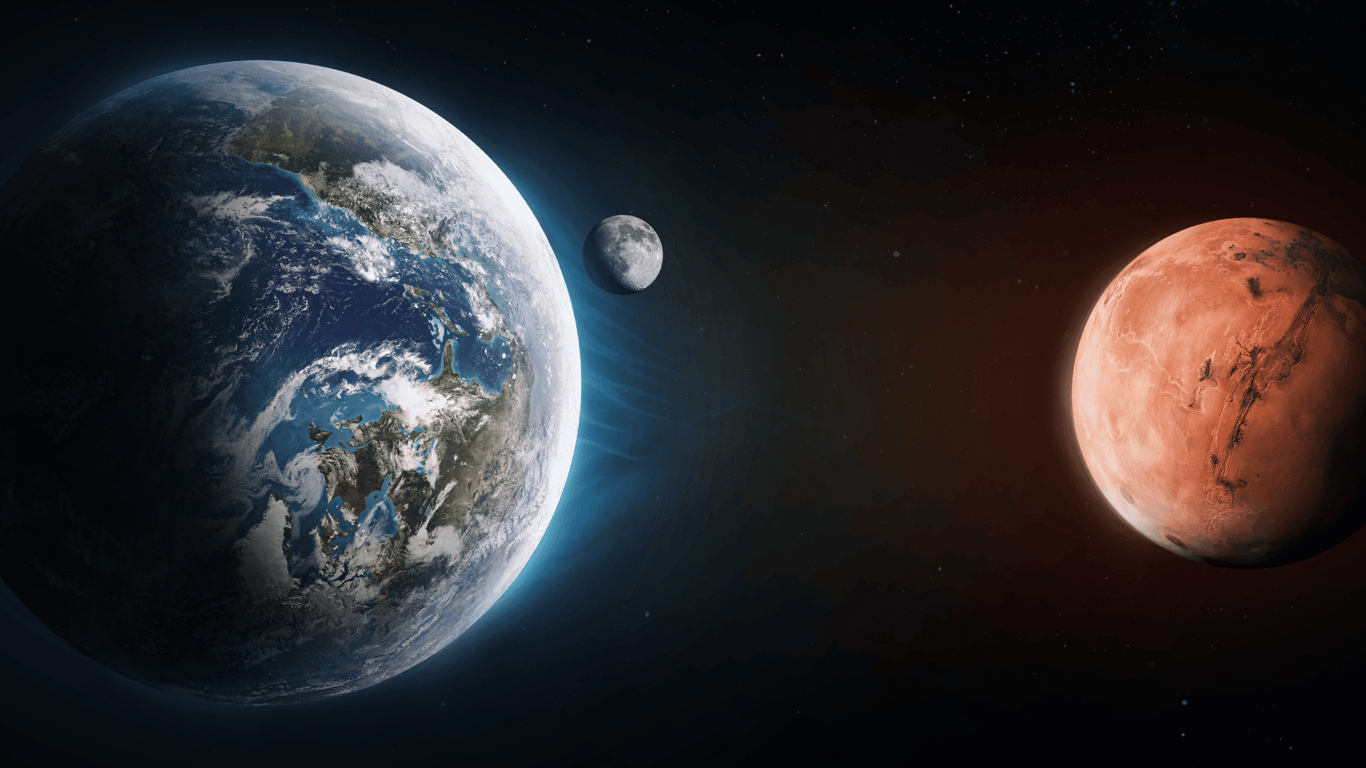 Moon and mars conjunction; Photo: Dima Zel:Shutterstock