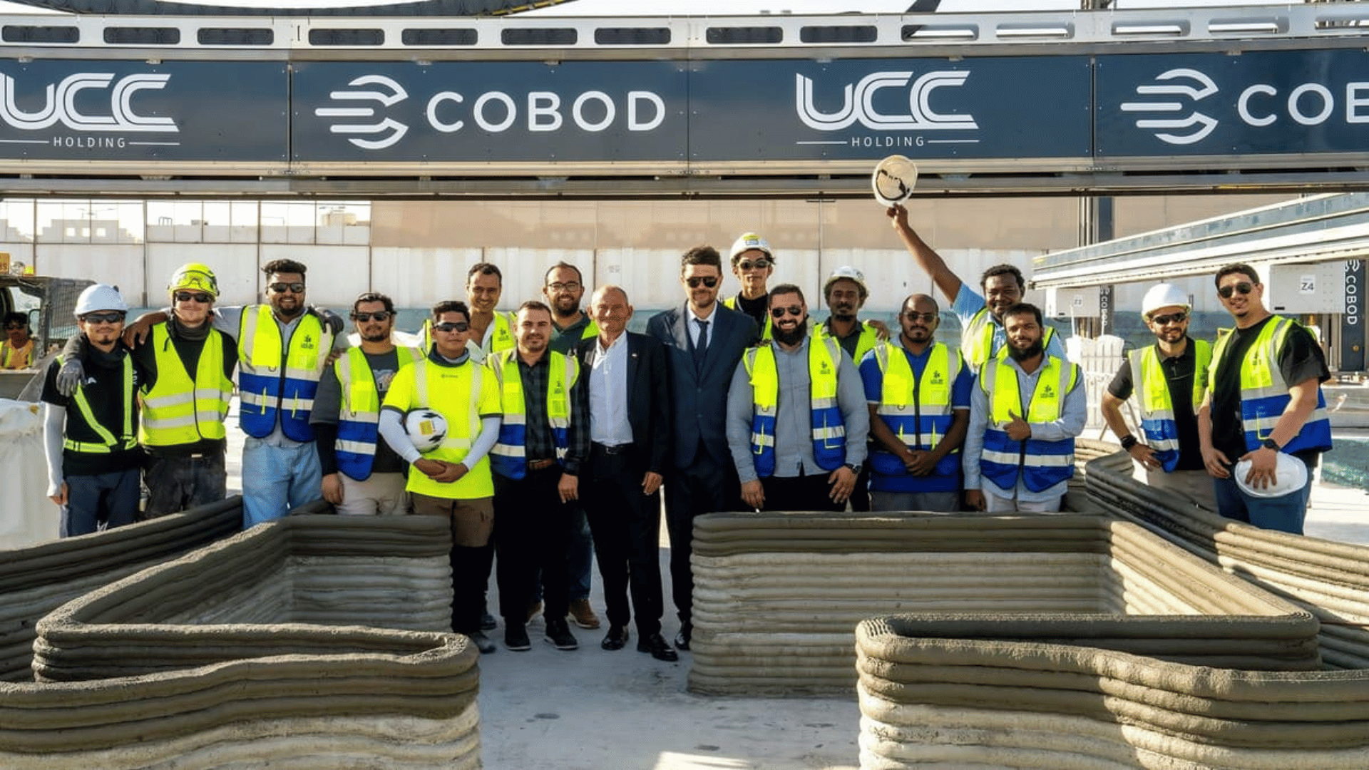 The team's been conducting over 100 full-scale test prints at a trial site in Doha since last 8 months. UCC Holding