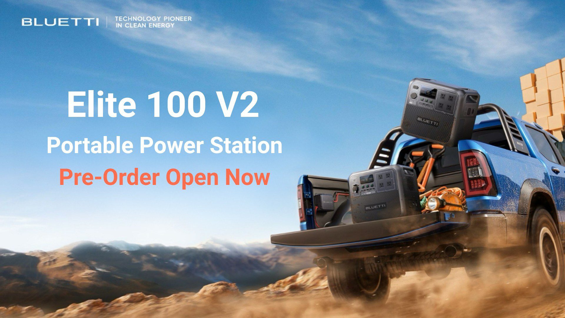 The BLUETTI Elite 100 V2 is a compact 1kWh portable power station, now available for pre-order.
