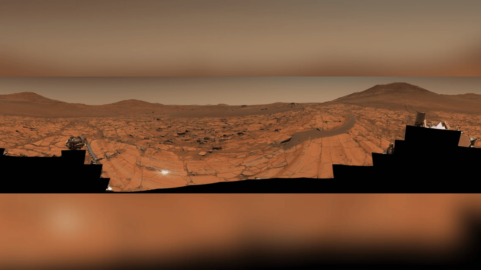 Mars panorama natural colors