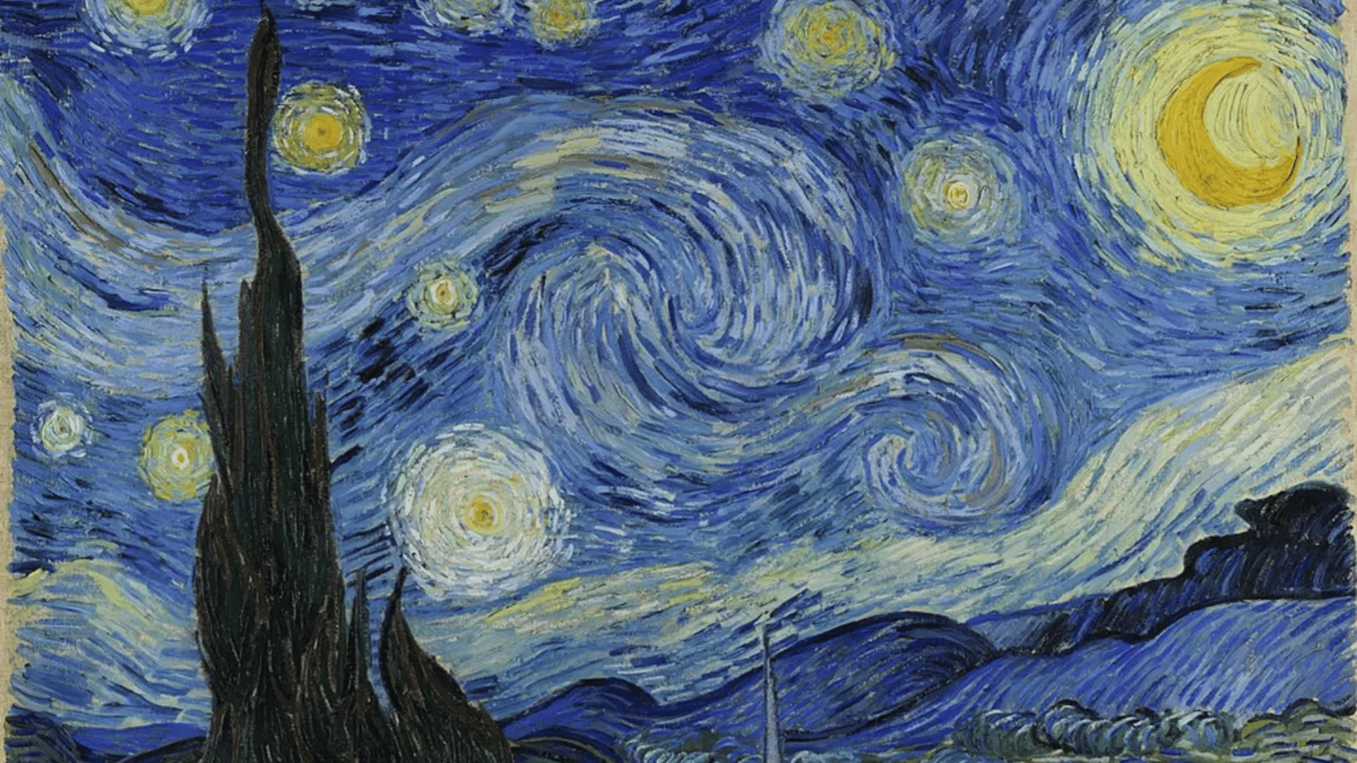 Starry Night, painting by Vincent van Gogh. Wikimedia Commons