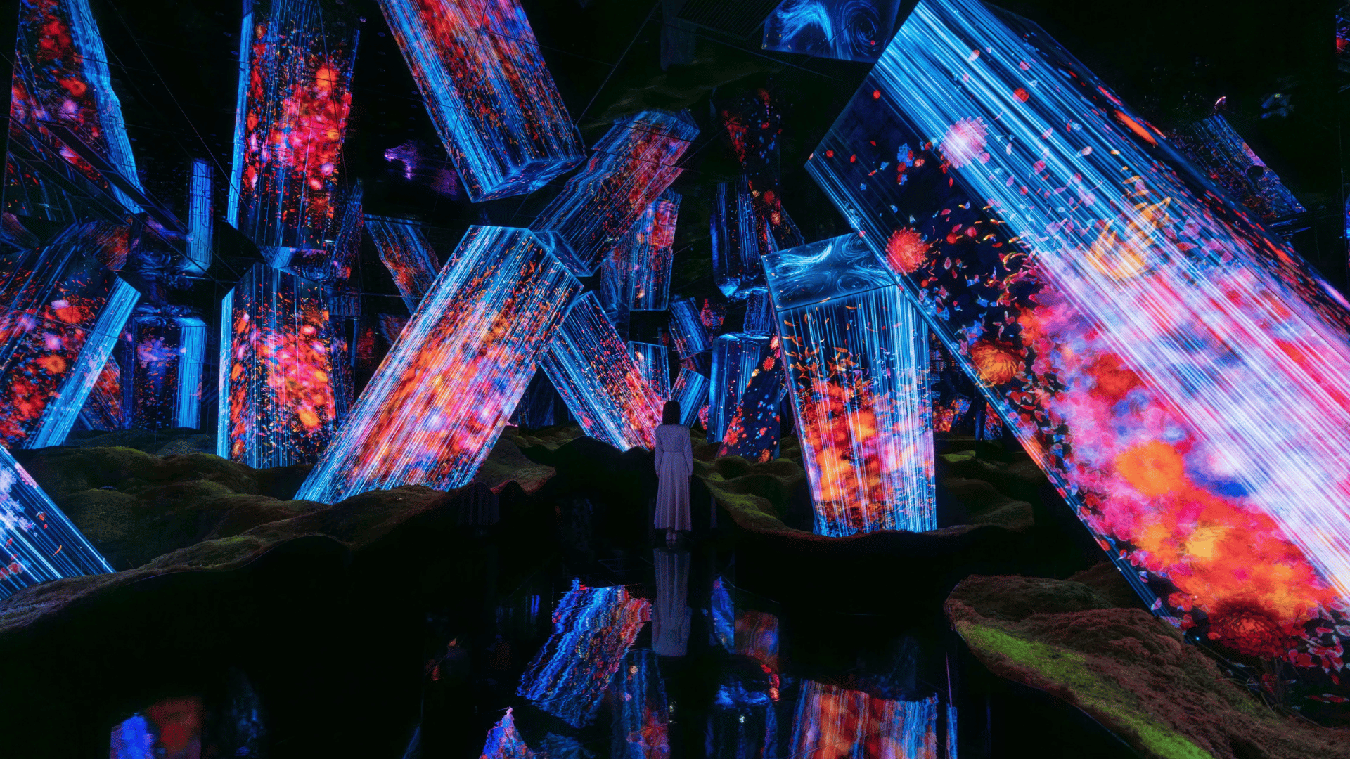 Megaliths; Photo: teamLab Biovortex Kyoto