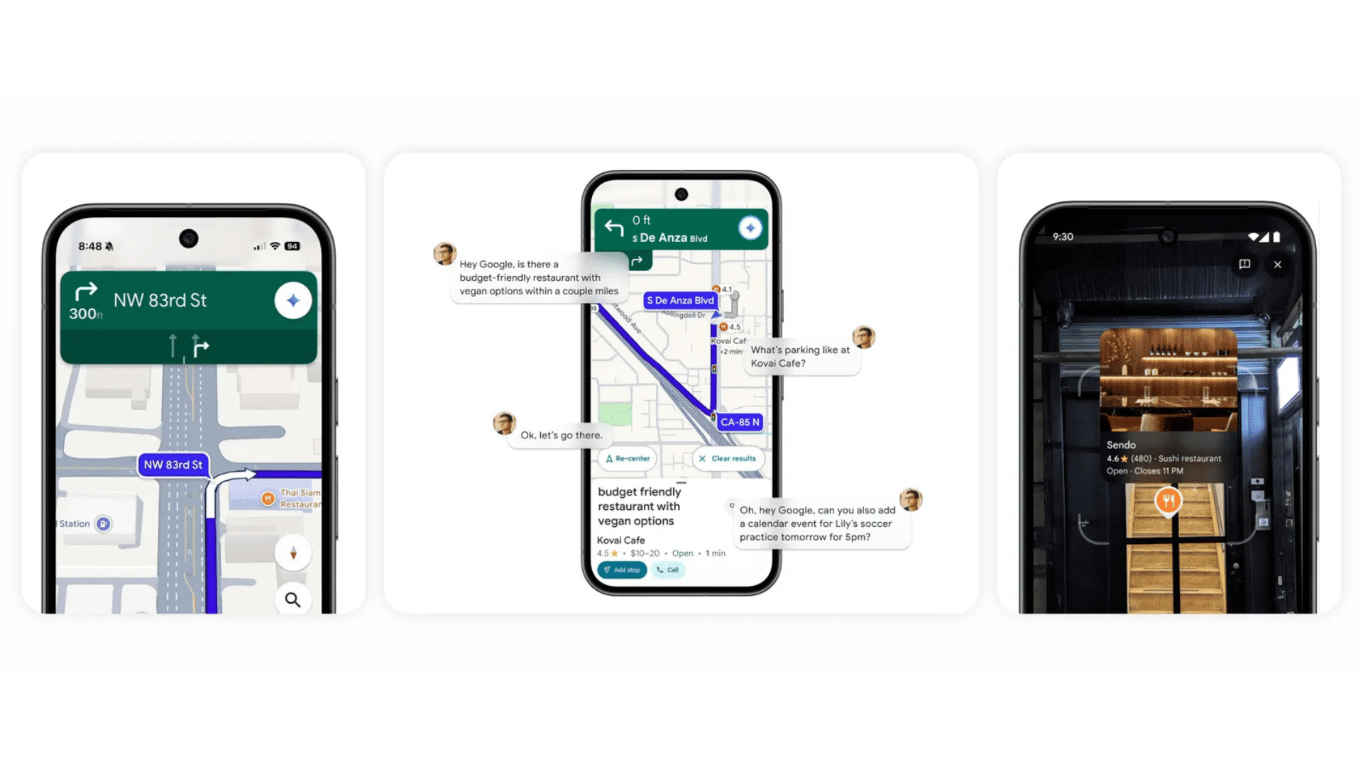 Google Maps and Gemini