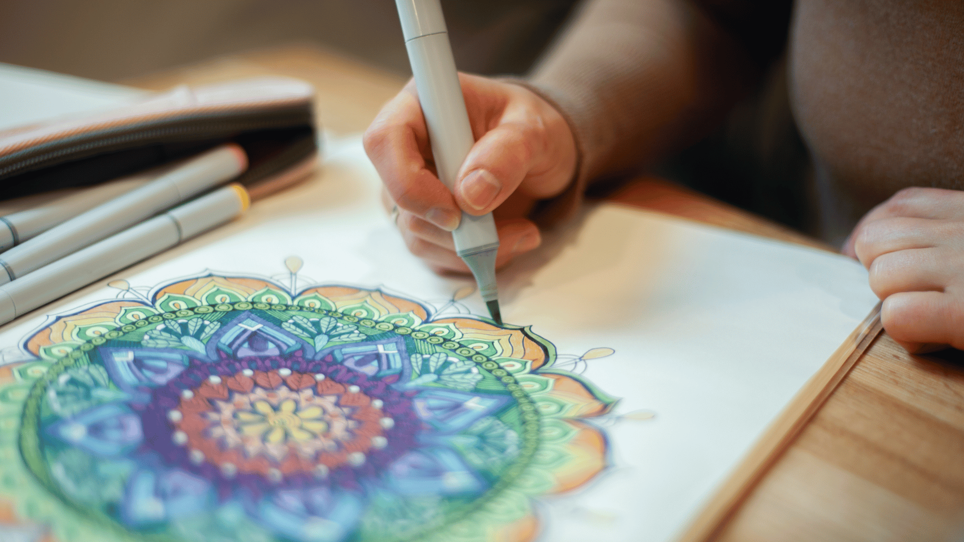 Person coloring art