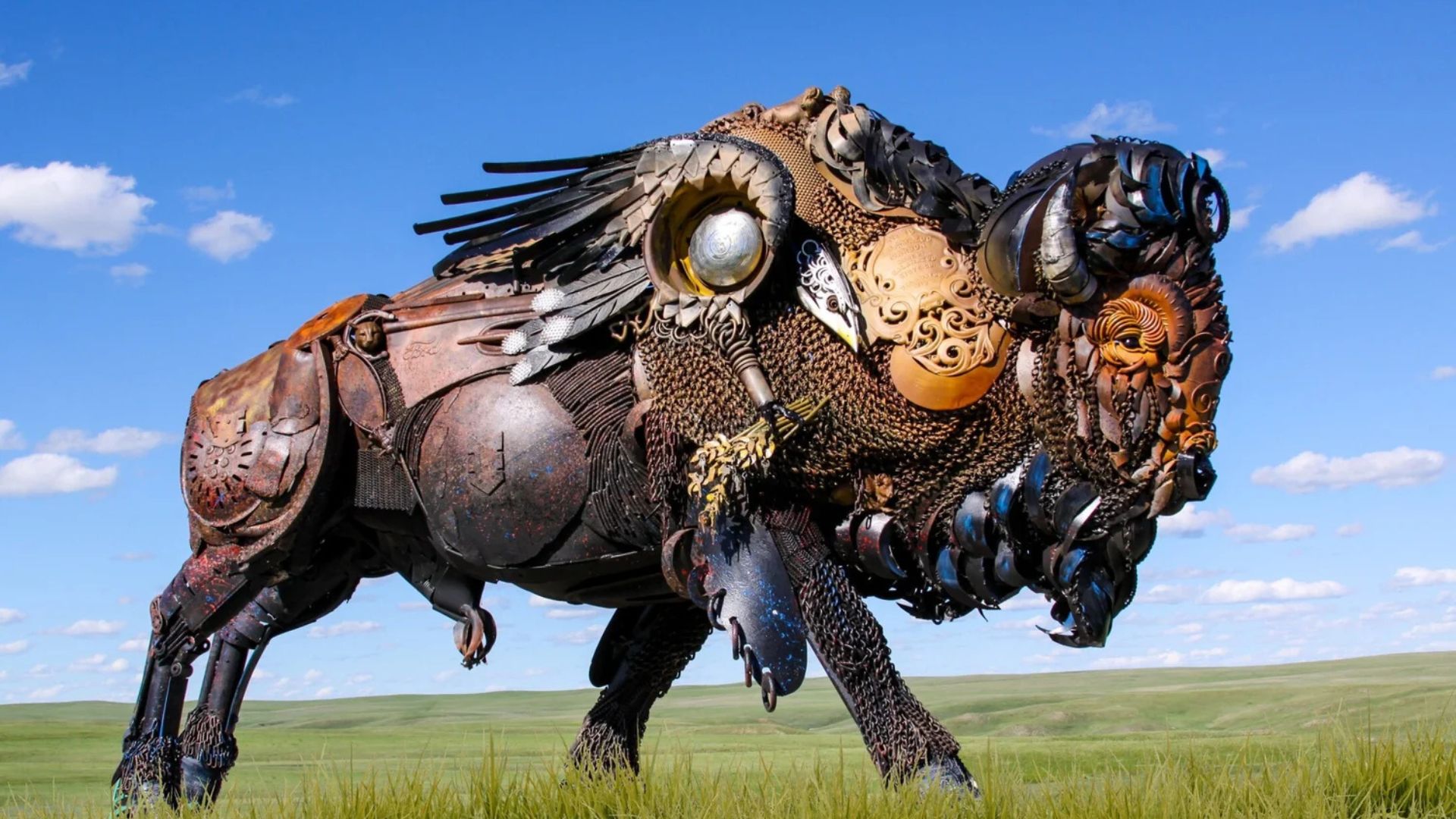 buffalo sculpture