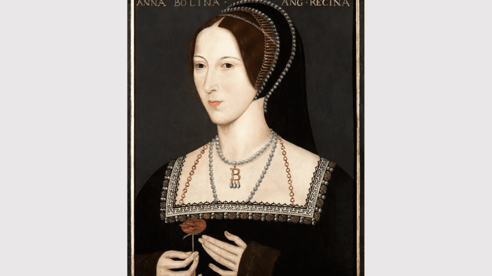 Portrait of Anne Boleyn, second wife of Henry VII, c. 1583 Hever Castle