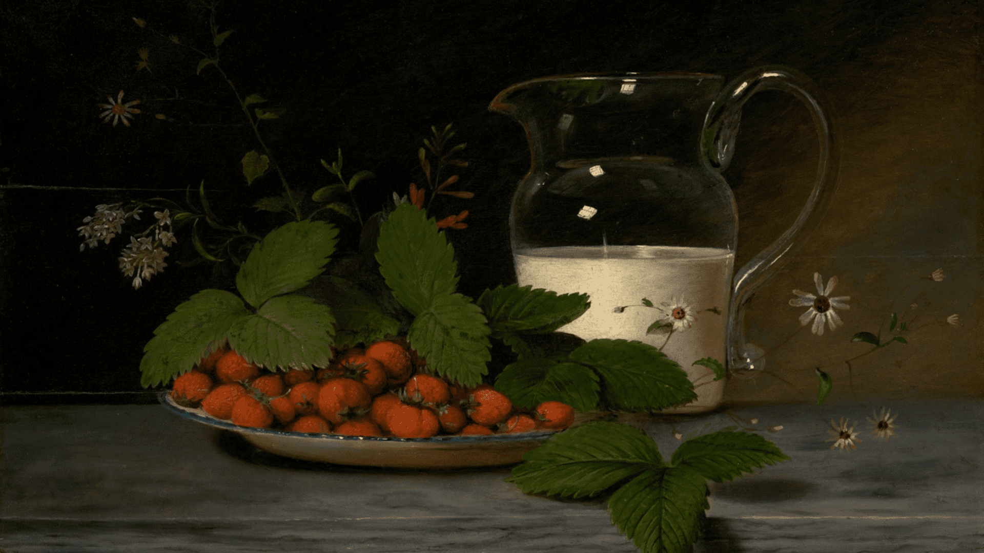 Strawberries and Cream, 1816, by Raphaelle Peale