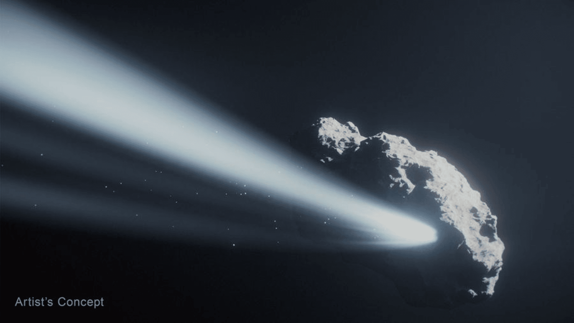 Artist concept of comet
