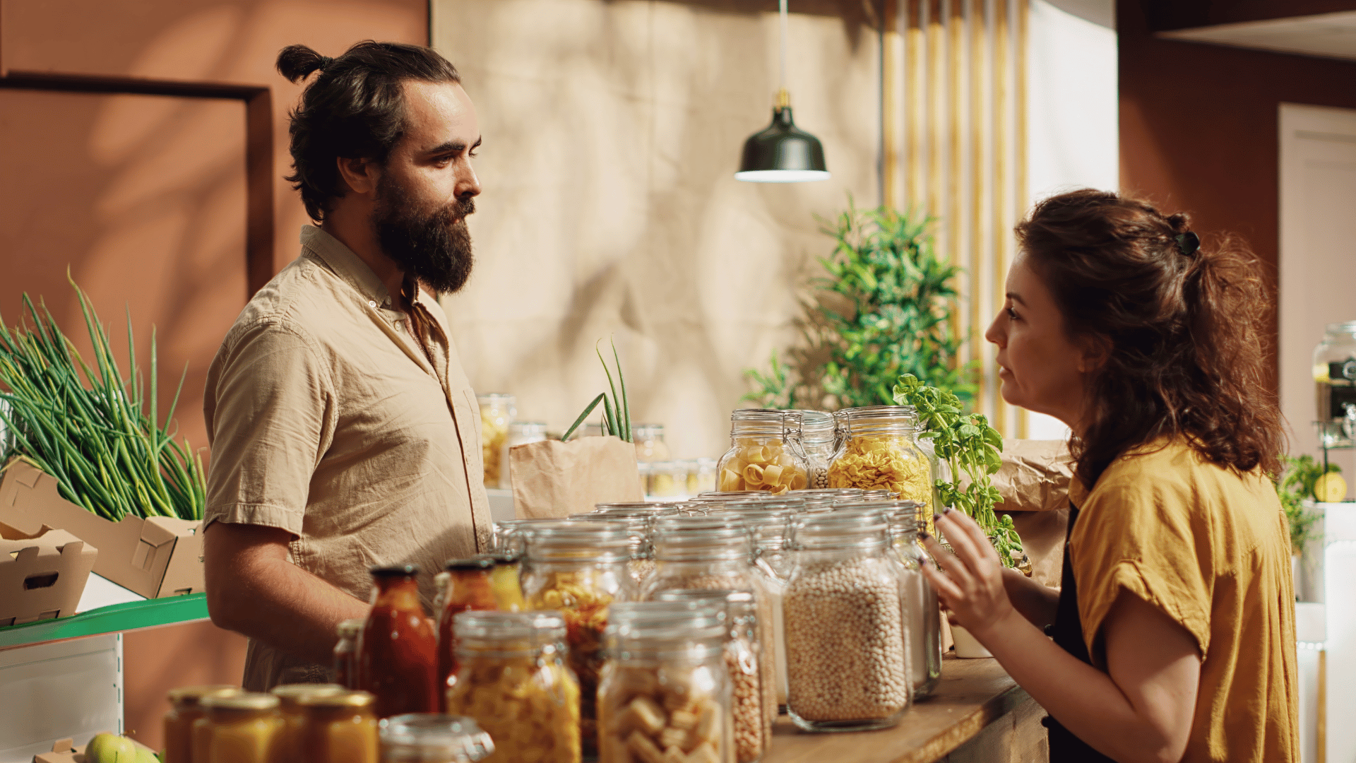 Buying locally sourced produce