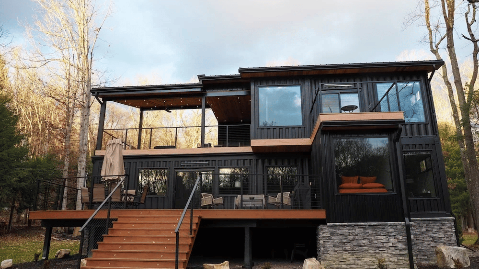 Shipping container Airbnb; Photo: TORY MATHER