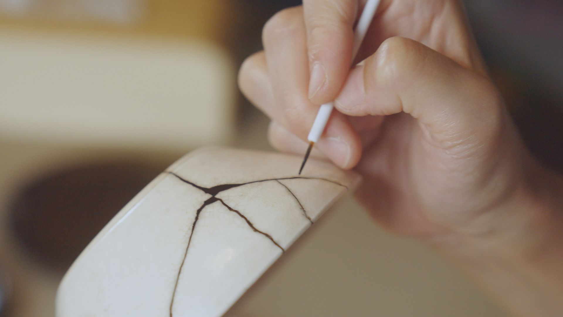 kintsugi; broken pottery