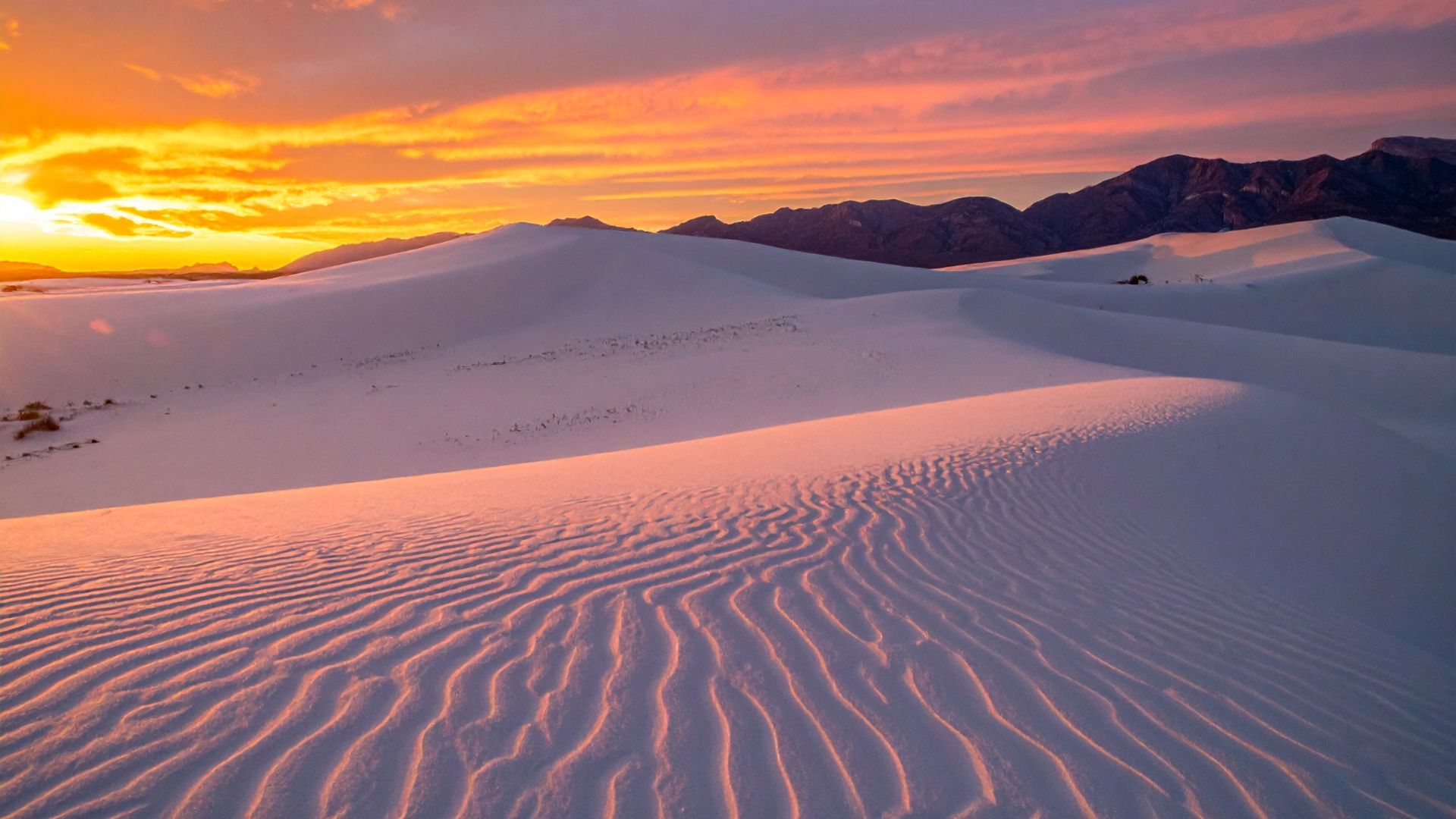 white sand national park; dunes