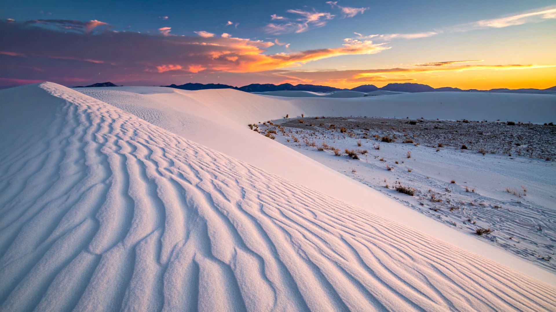 white sand national park; dunes