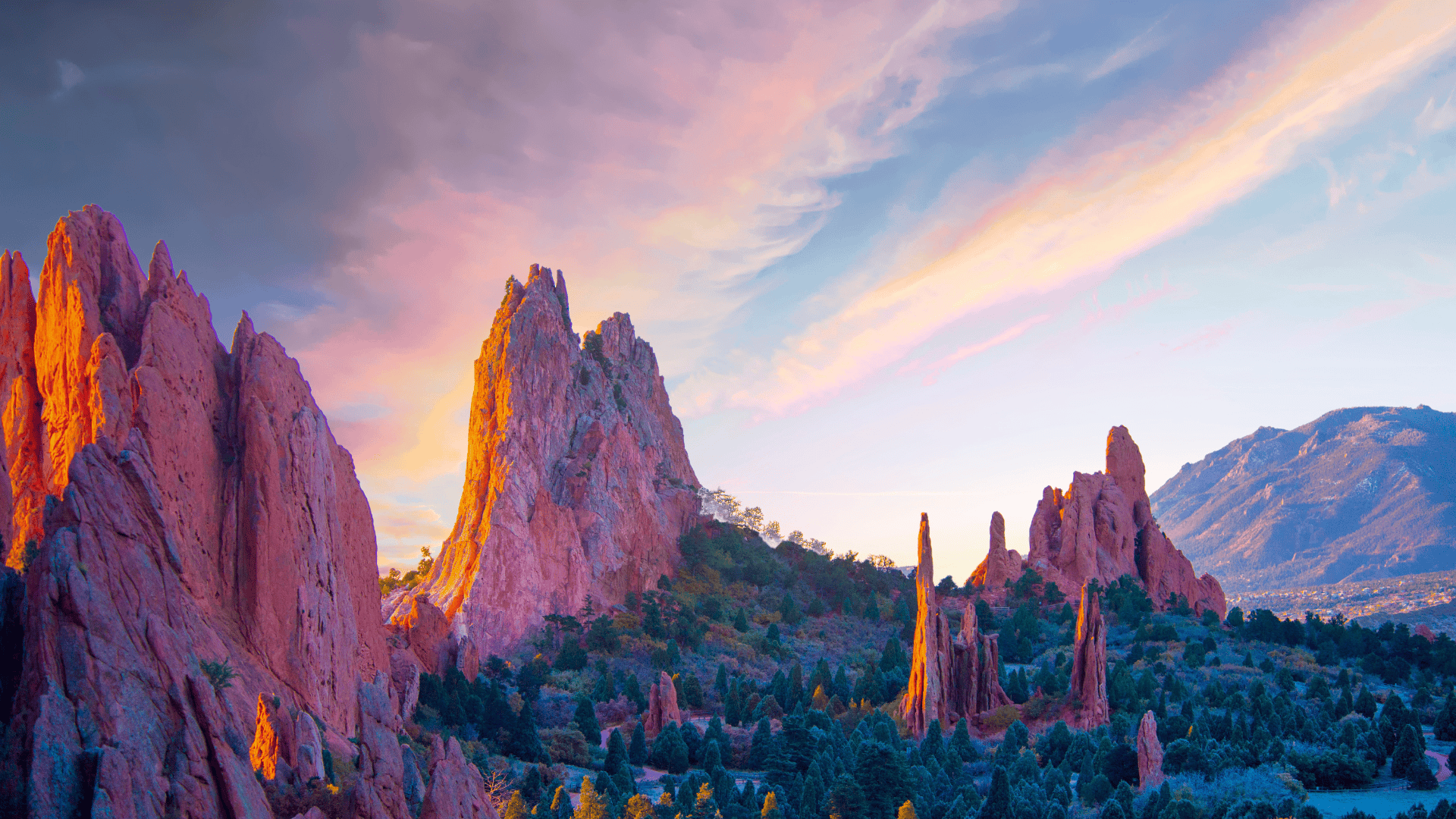 garden of the gods; colorado