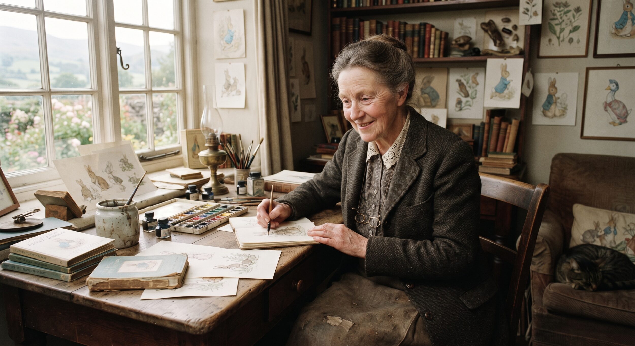 beatrix potter AI rendering